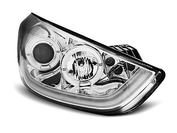 HEADLIGHTS HYUNDAI TUCSON IX35 10-13 CHROME TUBE LIGHT