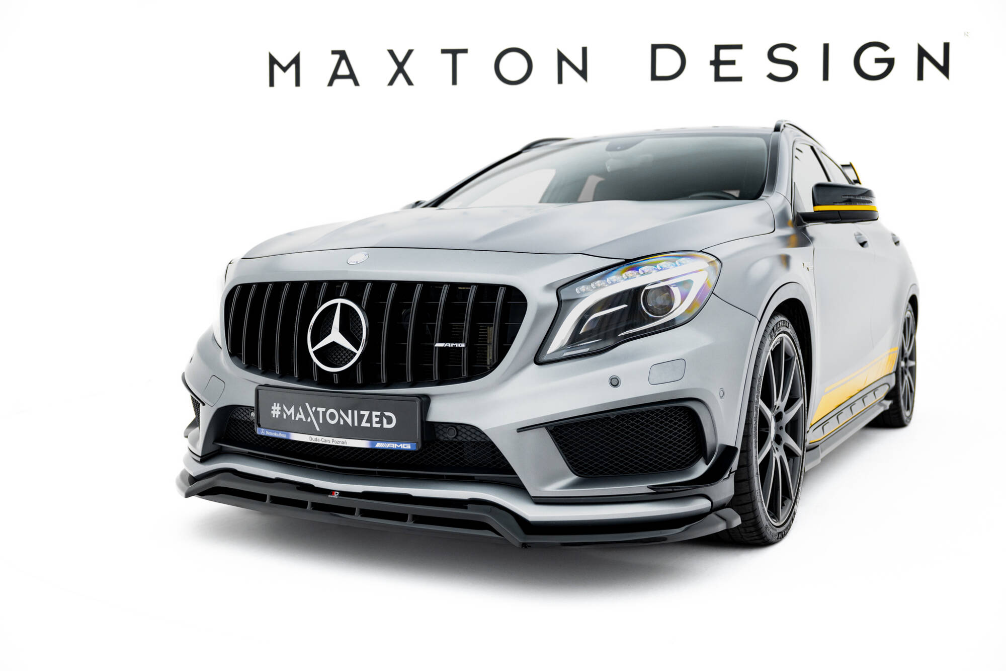 FRONT SPLITTER SUITABLE FOR MERCEDES-BENZ GLA 45 AMG OFF-ROADER X156 – MAXTON DESIGN - 4