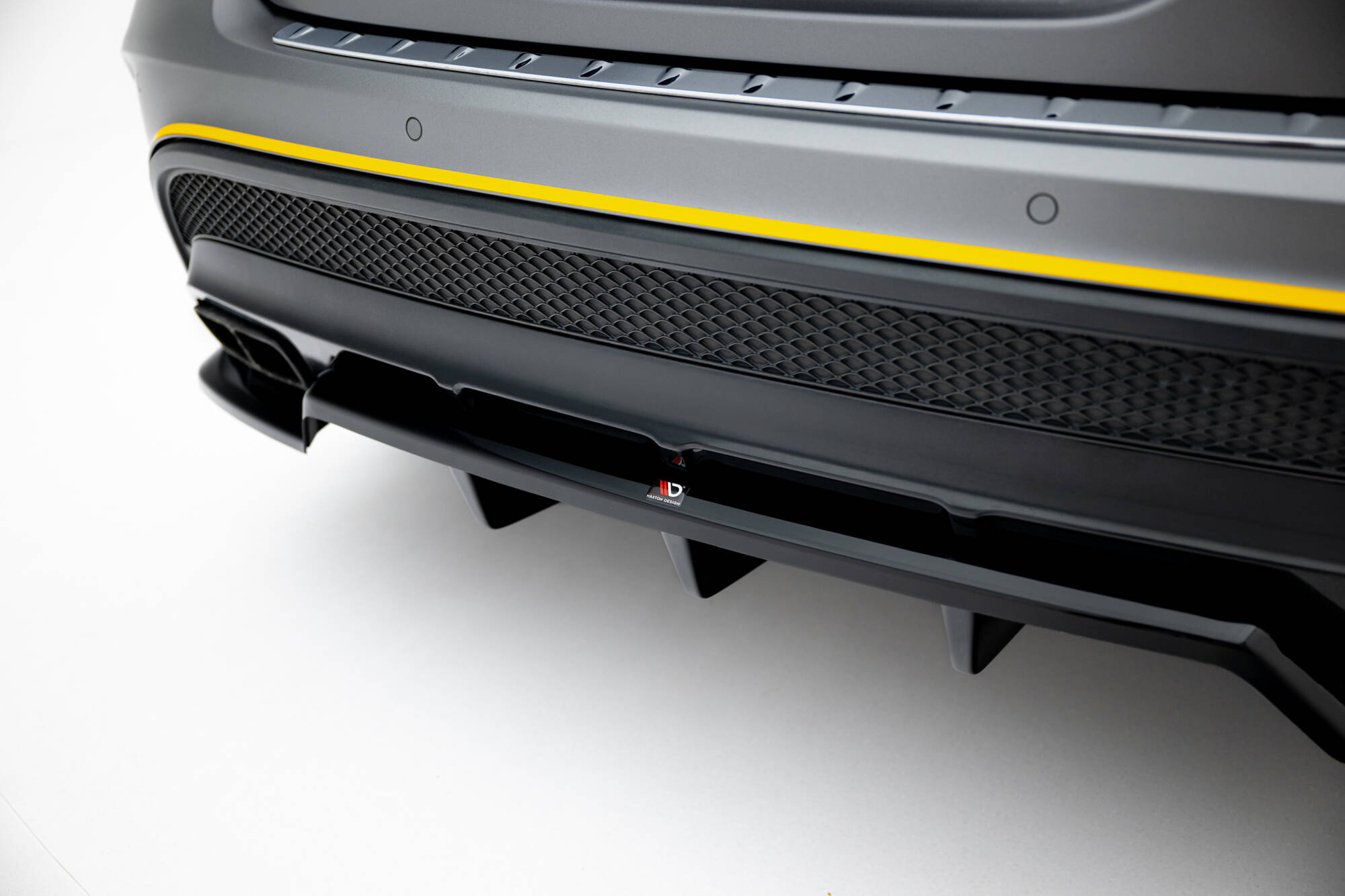 REAR SPLITTER (WITH VERTICAL BARS) V.2 SUITABLE FOR MERCEDES-BENZ GLA 45 AMG X156 – MAXTON DESIGN - 2
