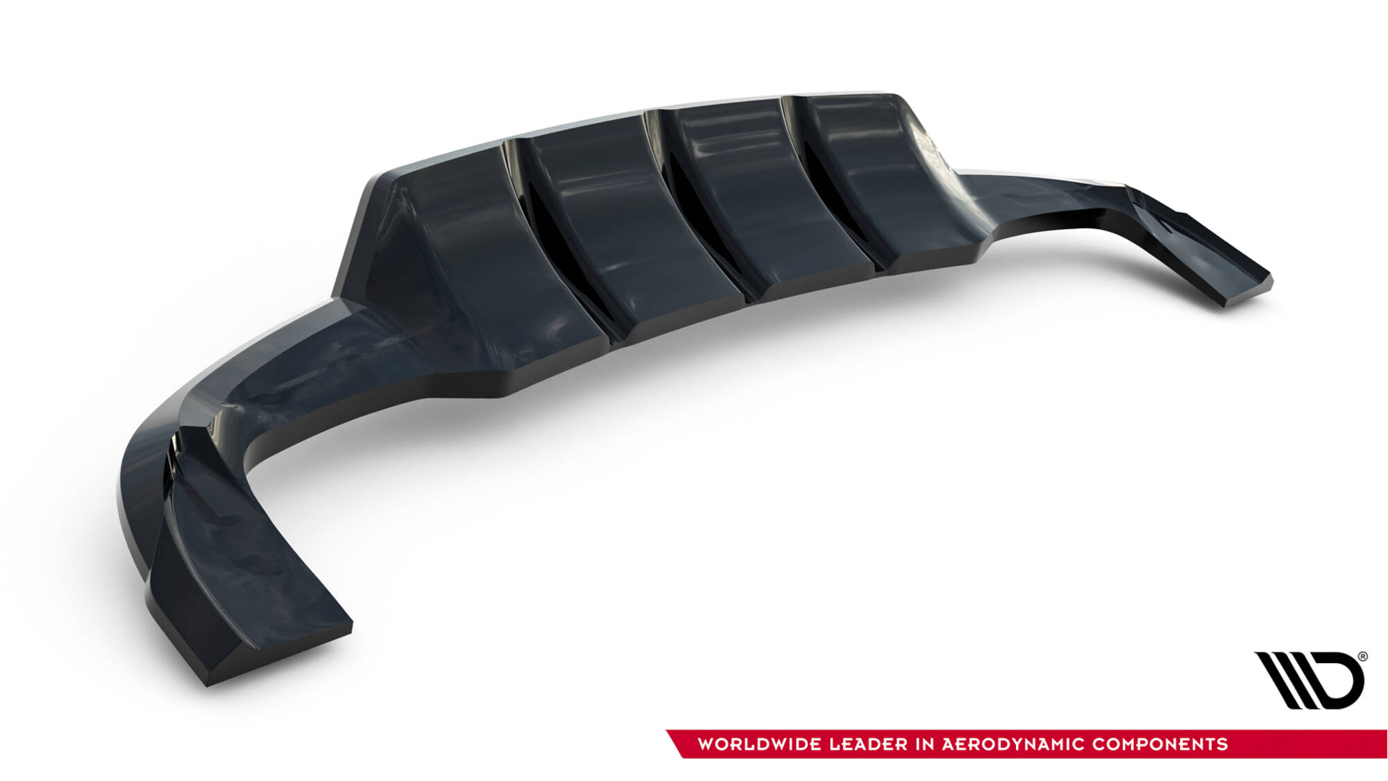 REAR SPLITTER (WITH VERTICAL BARS) V.2 SUITABLE FOR MERCEDES-BENZ GLA 45 AMG X156 – MAXTON DESIGN - 4