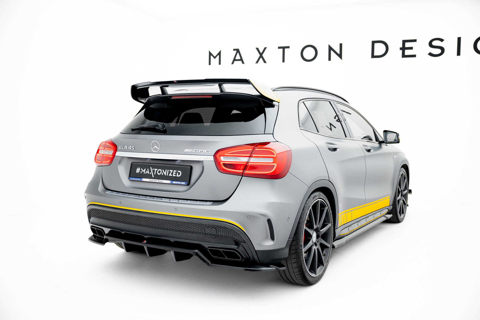 REAR SPLITTER (WITH VERTICAL BARS) V.2 SUITABLE FOR MERCEDES-BENZ GLA 45 AMG X156 – MAXTON DESIGN - 3