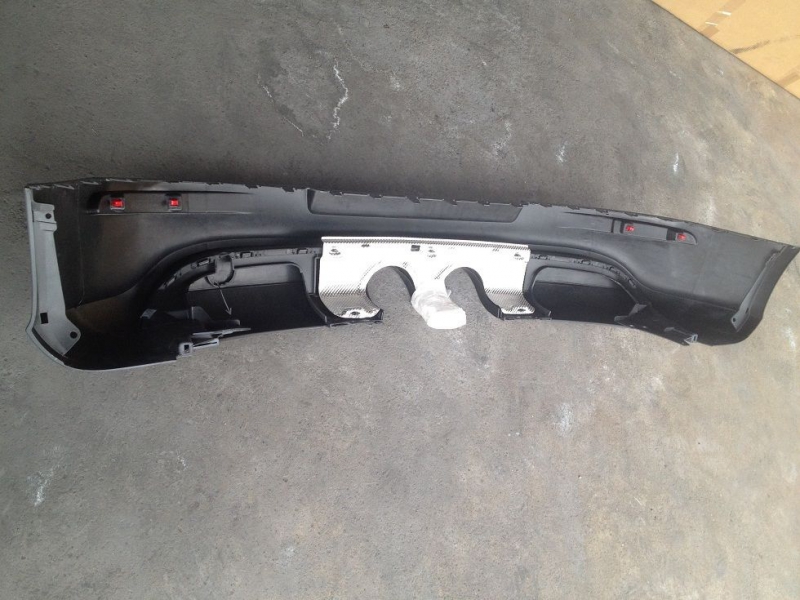 REAR VALANCE VW GOLF V R32 WITH 2 EXHAUST HOLES (FOR R32 EXHAUST) - 2