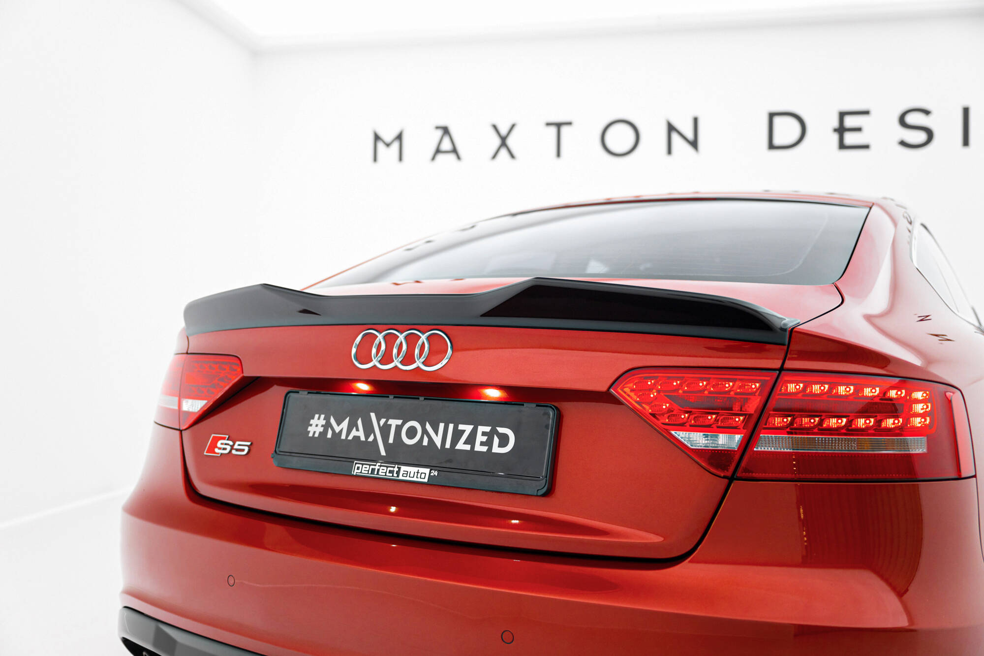 SPOILER CAP 3D SUITABLE FOR AUDI A5 SPORTBACK S-LINE / S5 8T / 8T FACELIFT – MAXTON DESIGN - 5