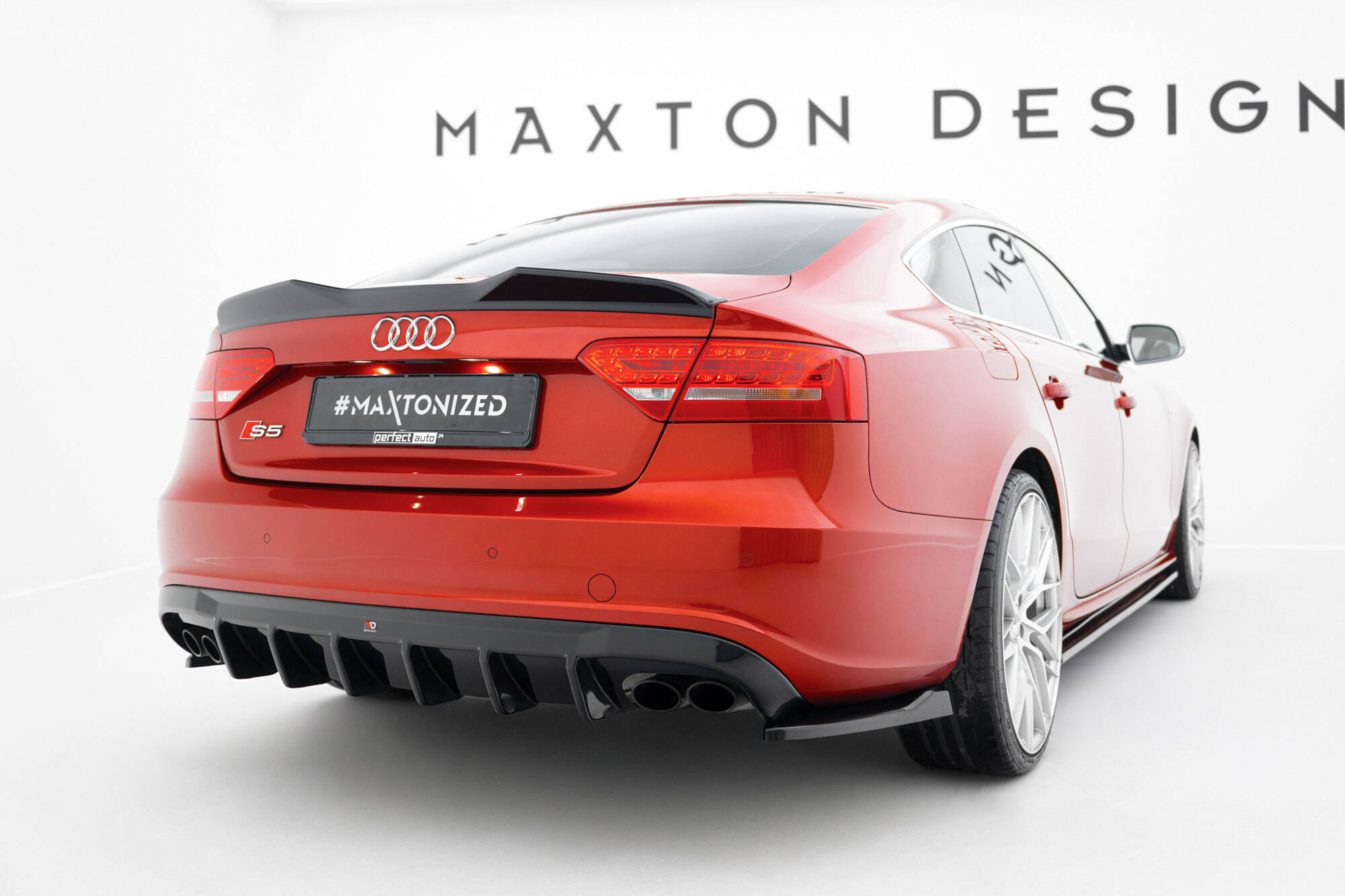 SPOILER CAP 3D SUITABLE FOR AUDI A5 SPORTBACK S-LINE / S5 8T / 8T FACELIFT – MAXTON DESIGN - 2