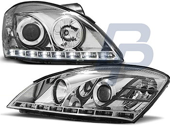 HEADLIGHTS KIA CEED 09.06-08.09 DAYLIGHT CHROME