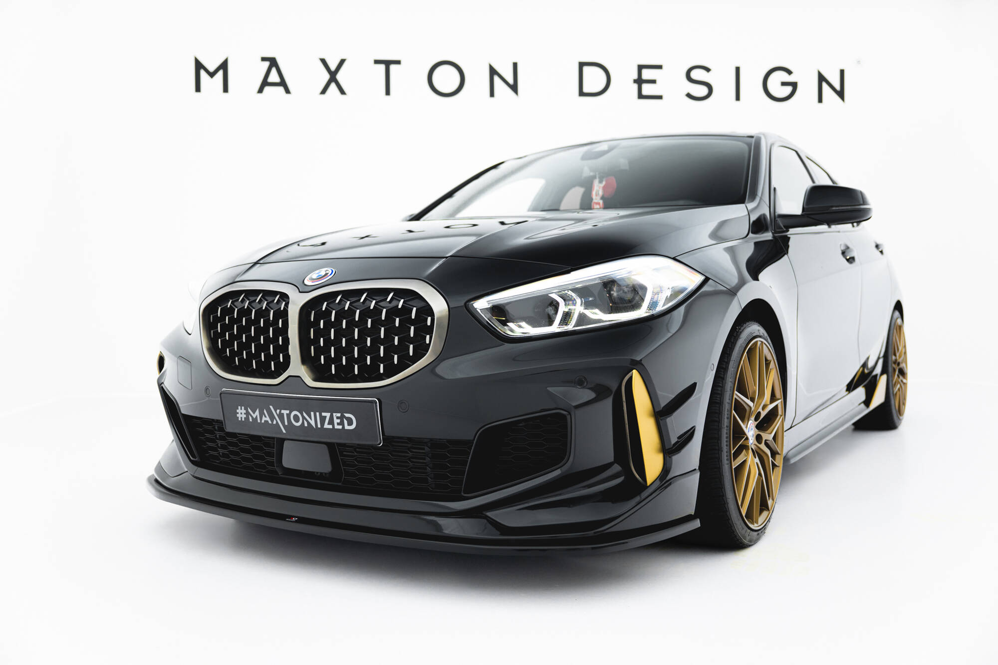 FRONT SPLITTER SUITABLE FOR BMW M135I M-PERFORMANCE F40 – MAXTON DESIGN - 2