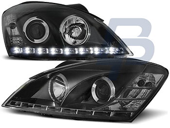 HEADLIGHTS KIA CEED 09.06-08.09 DAYLIGHT BLACK