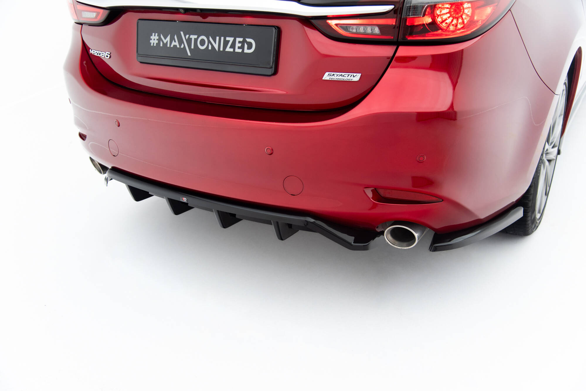 BAKRE DIFFUSER (MED VERTIKALA FENOR) TILL MAZDA 6 SEDAN MK3 FACELIFT – MAXTON DESIGN - 5