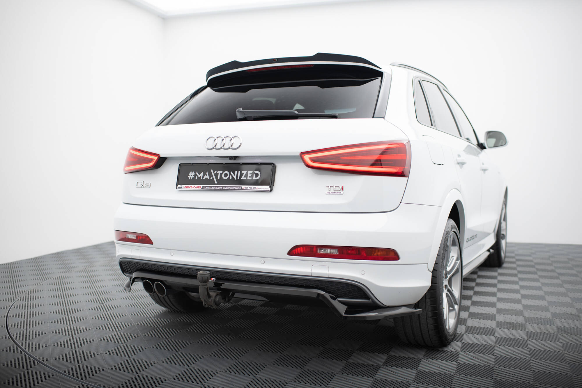 Rear Splitter (Vertical Bars) Audi Q3 S-Line 8U - 6