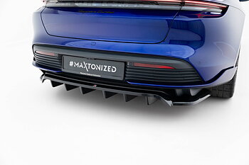 REAR SPLITTER (WITH VERTICAL BARS) SUITABLE FOR PORSCHE TAYCAN TURBO S MK1 – MAXTON DESIGN