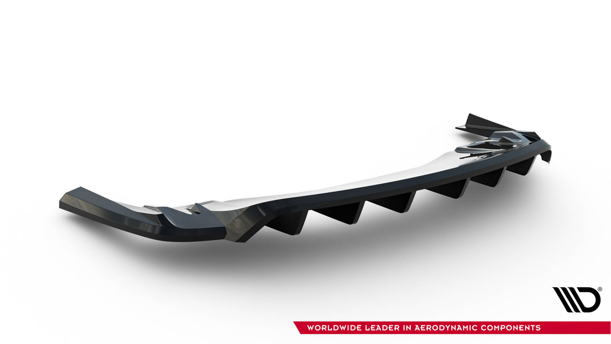 REAR SPLITTER (WITH VERTICAL BARS) SUITABLE FOR PORSCHE TAYCAN TURBO S MK1 – MAXTON DESIGN - 3