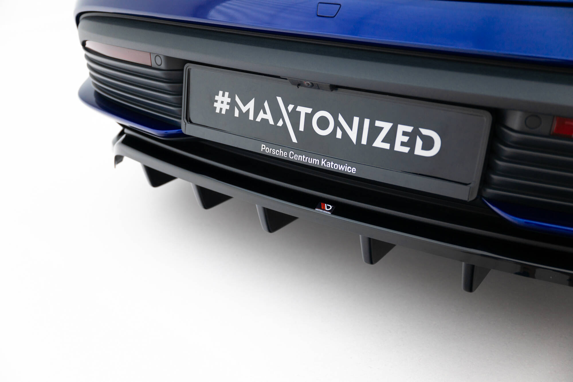 REAR SPLITTER (WITH VERTICAL BARS) SUITABLE FOR PORSCHE TAYCAN TURBO S MK1 – MAXTON DESIGN - 5