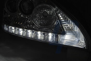 STRÅLKASTARE LEXUS RX 330 / 350 03-08 TUBE LIGHT KROMADE
