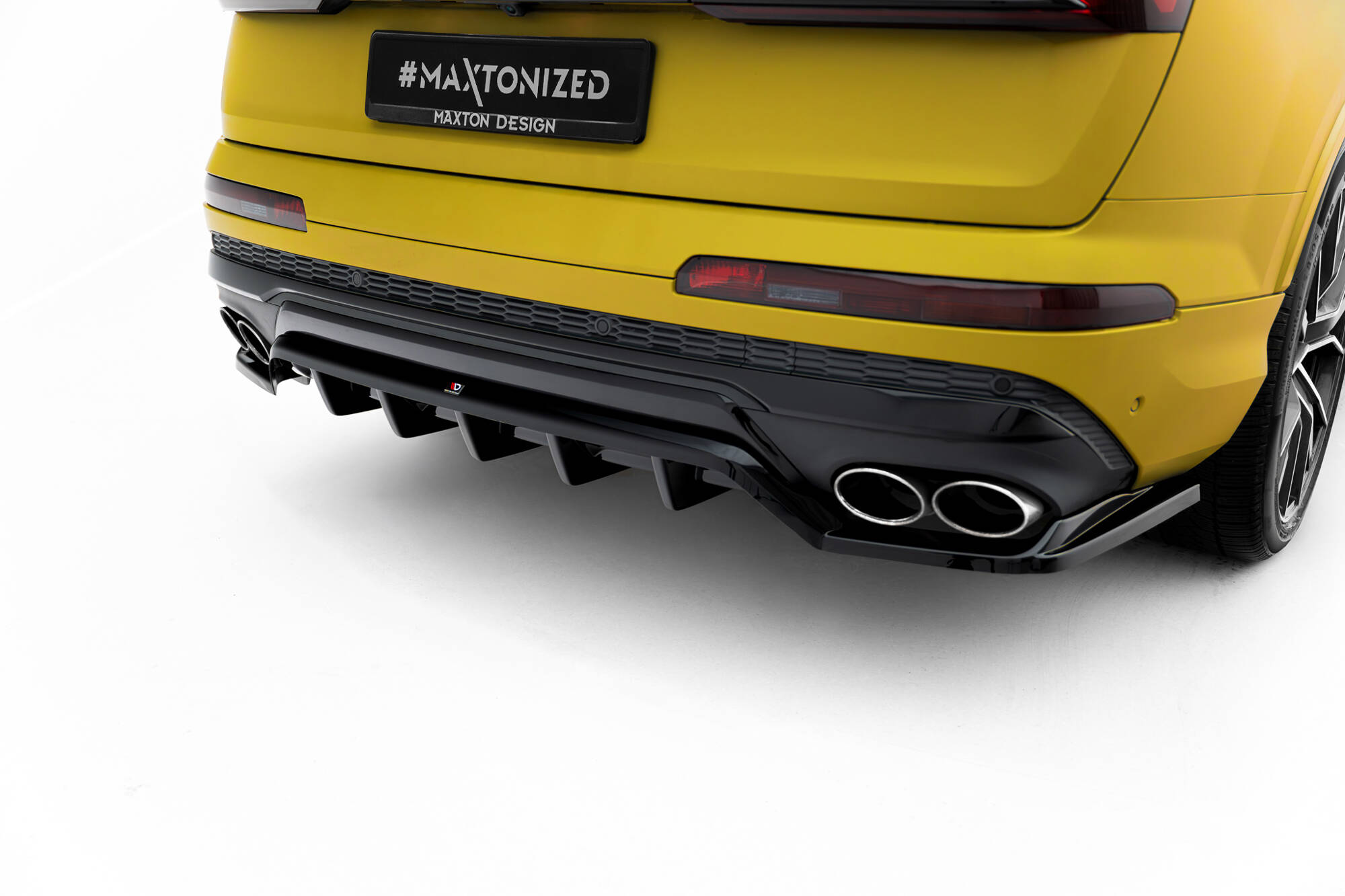 REAR SPLITTER (WITH VERTICAL BARS) SUITABLE FOR AUDI SQ7 MK2 (4M) FACELIFT – MAXTON DESIGN - 2