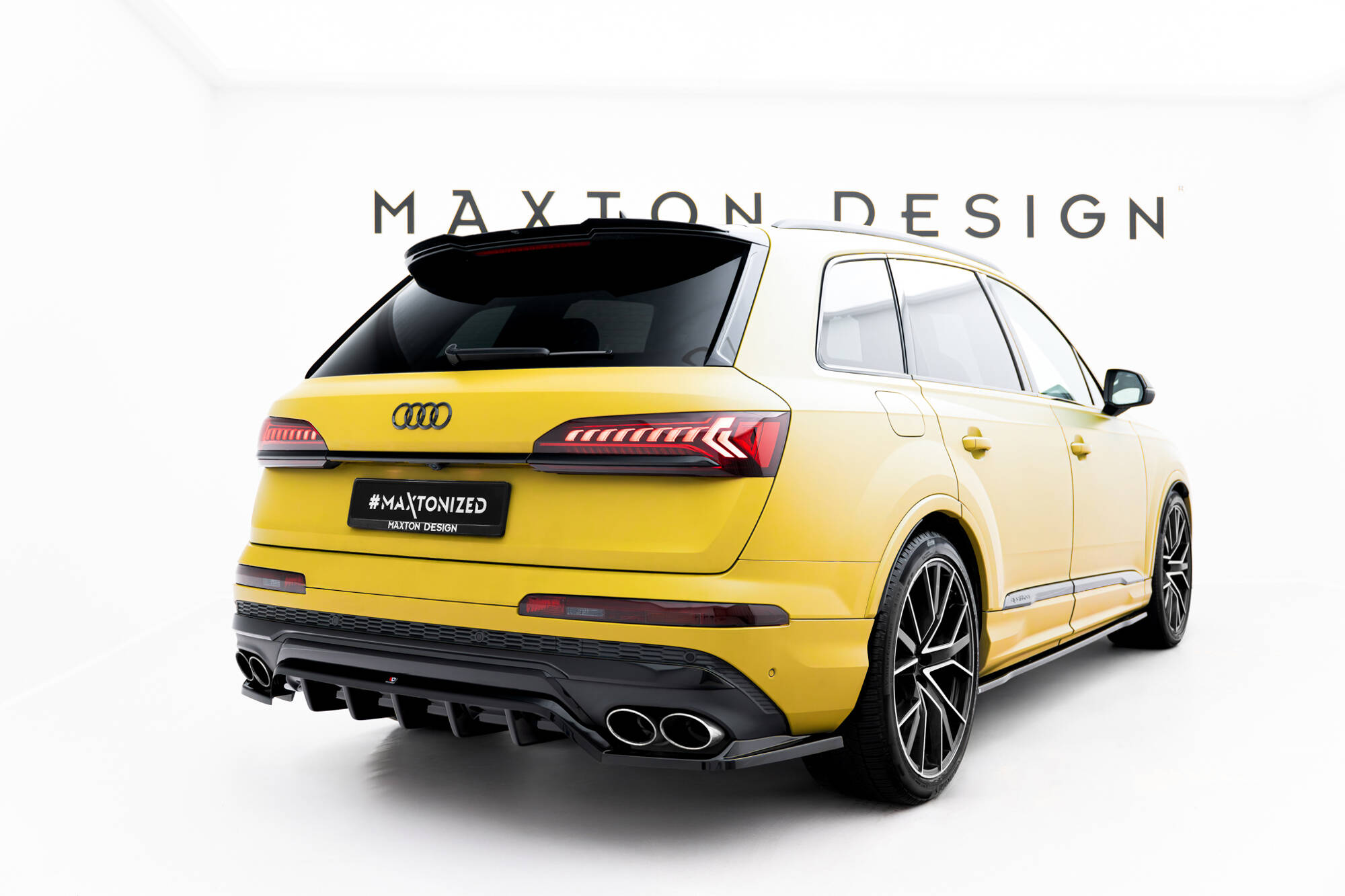 REAR SPLITTER (WITH VERTICAL BARS) SUITABLE FOR AUDI SQ7 MK2 (4M) FACELIFT – MAXTON DESIGN - 6