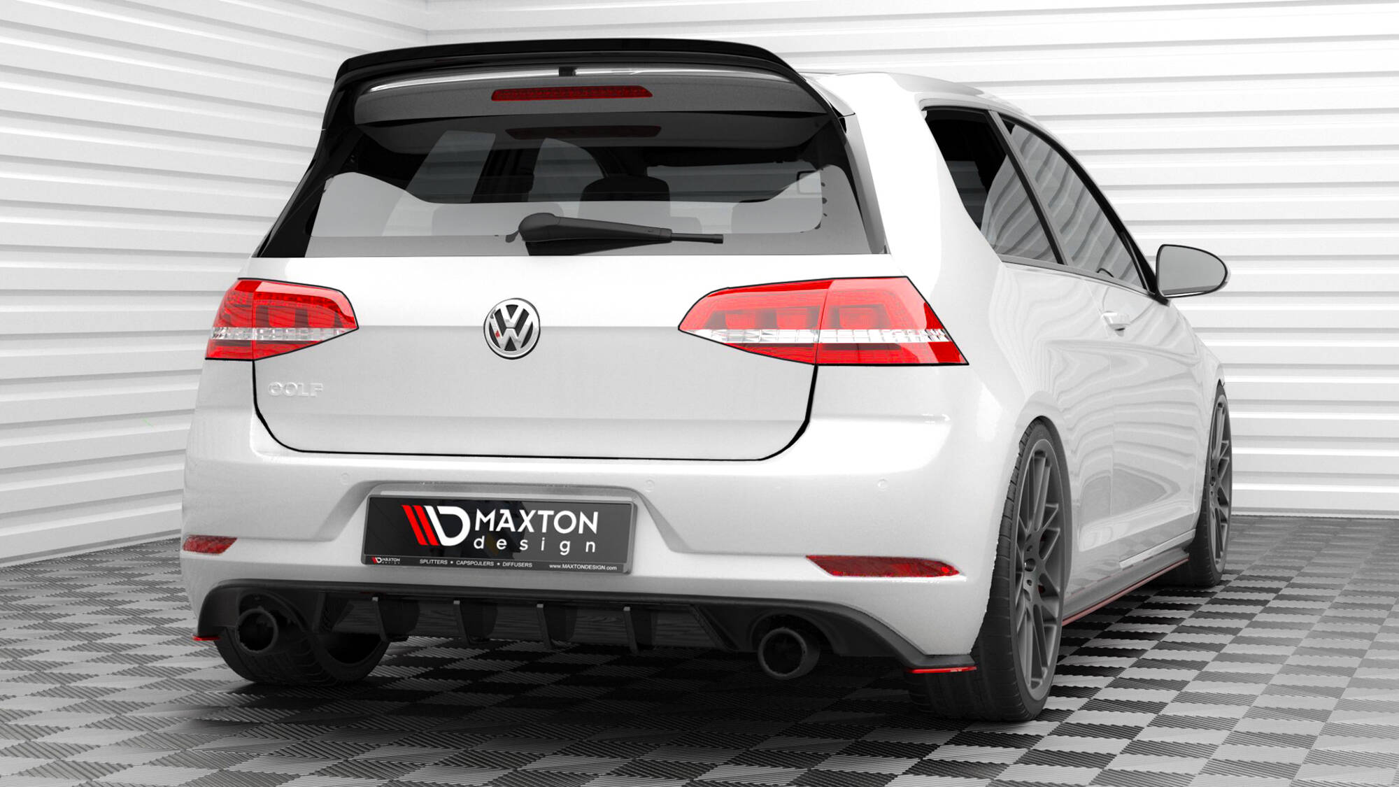 Rear Side Splitters V.2 Volkswagen Golf GTI Mk7 Facelift - 2