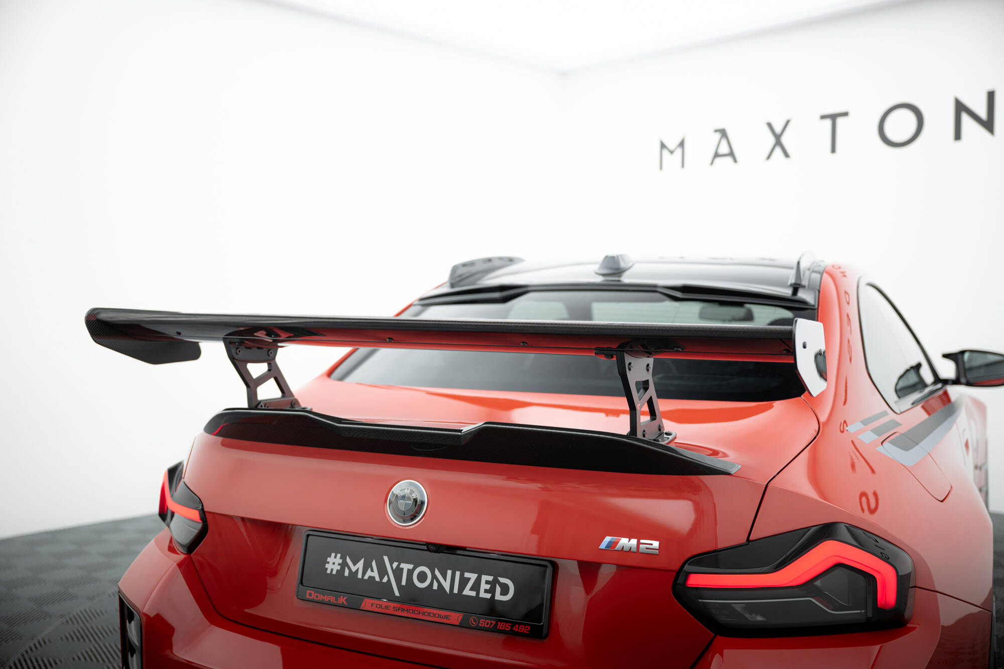 CARBON SPOILER WITH INTERNAL BRACKETS UPRIGHTS SUITABLE FOR BMW M2 G87 – MAXTON DESIGN - 7