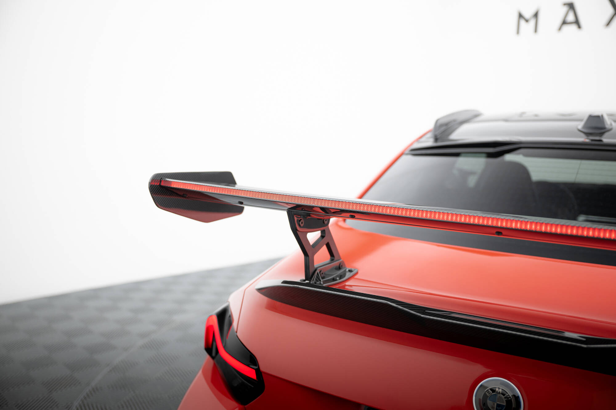 CARBON SPOILER WITH INTERNAL BRACKETS UPRIGHTS + LED SUITABLE FOR BMW M2 G87 – MAXTON DESIGN - 16