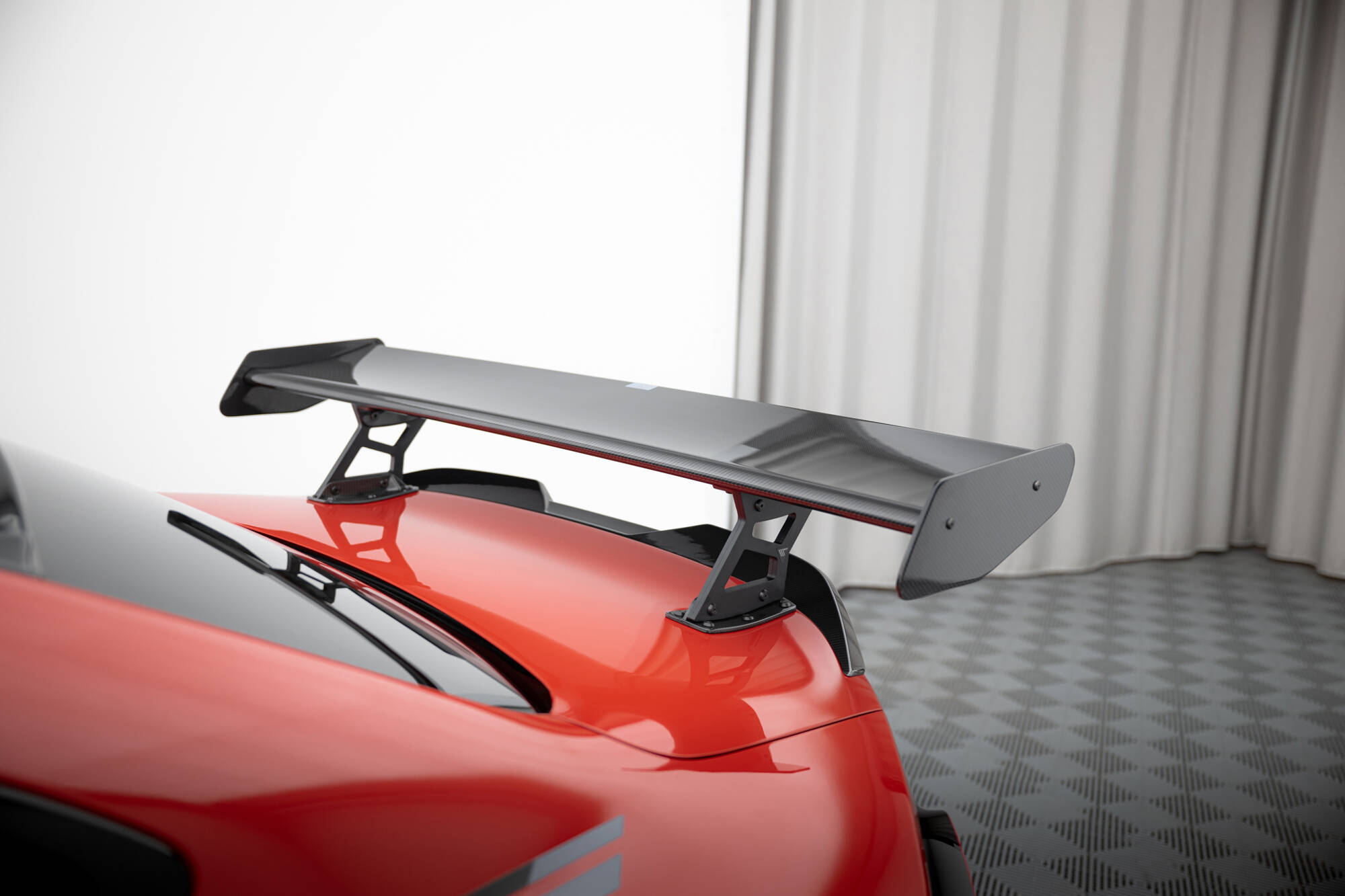 CARBON SPOILER WITH INTERNAL BRACKETS UPRIGHTS + LED SUITABLE FOR BMW M2 G87 – MAXTON DESIGN - 6