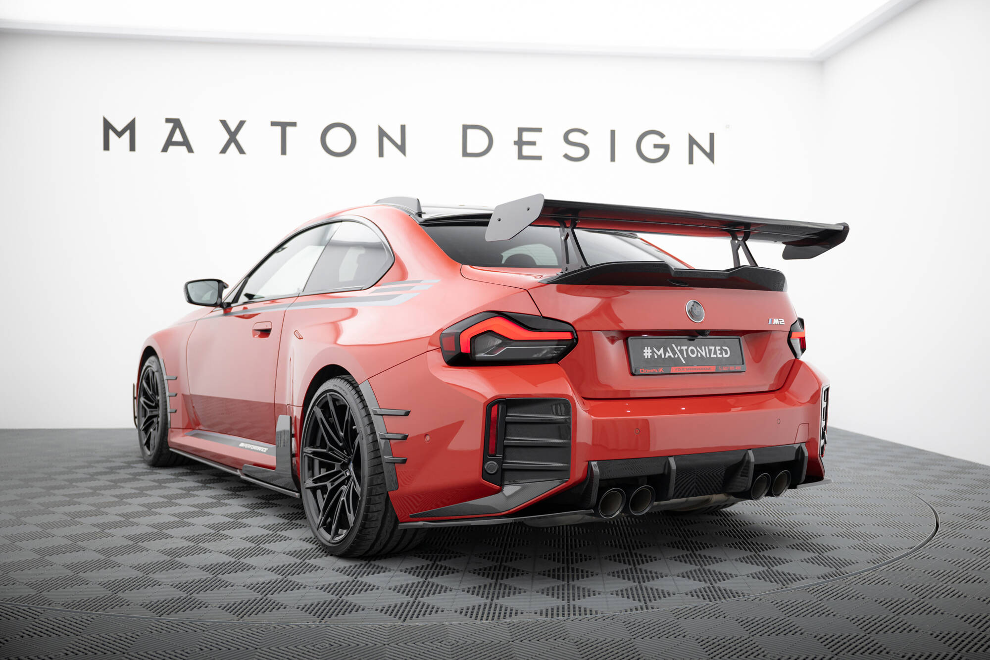 CARBON SPOILER WITH UPPER SWAN MOUNTING SUITABLE FOR BMW M2 G87 – MAXTON DESIGN - 7