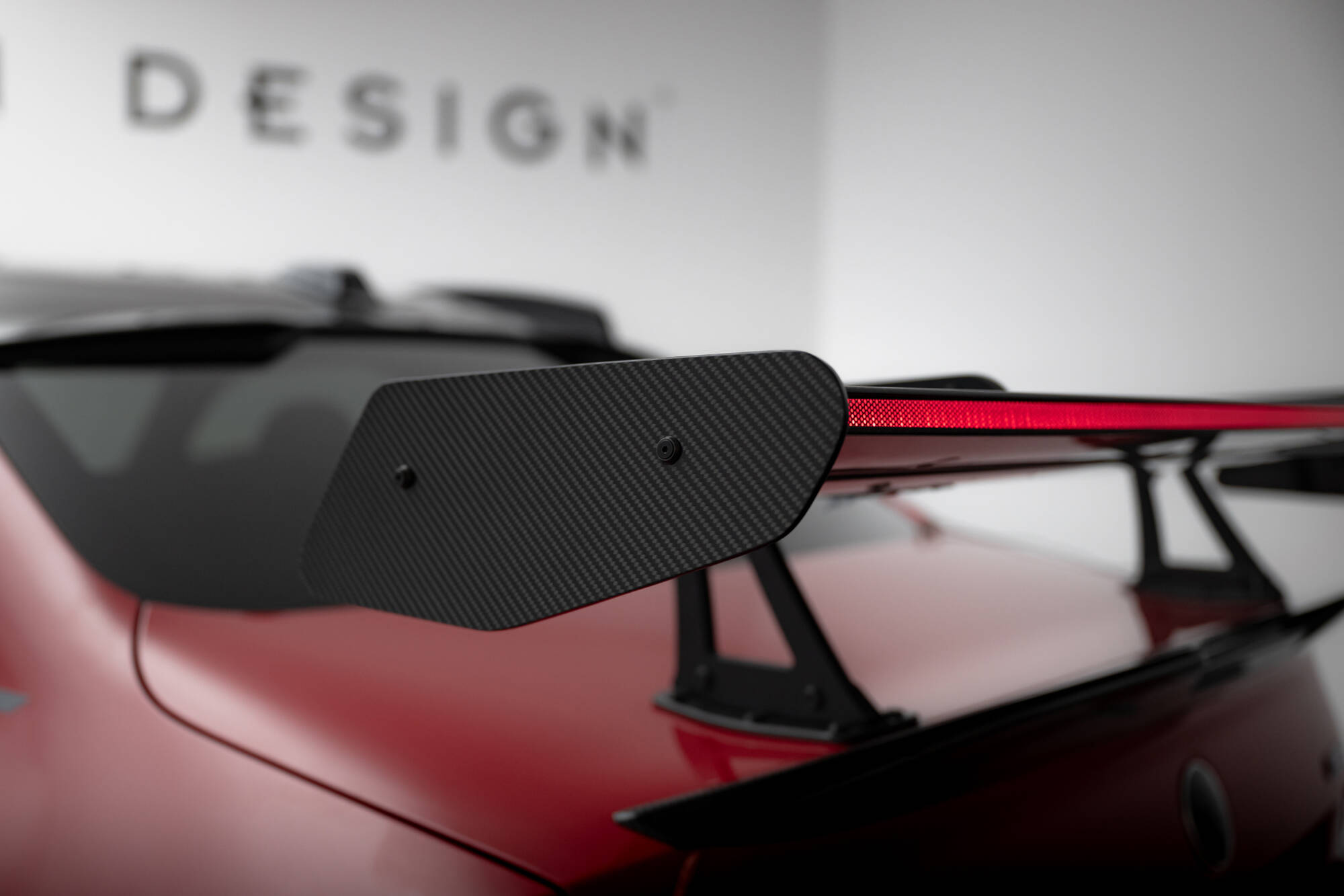 CARBON SPOILER WITH UPPER SWAN MOUNTING + LED SUITABLE FOR BMW M2 G87 – MAXTON DESIGN - 3