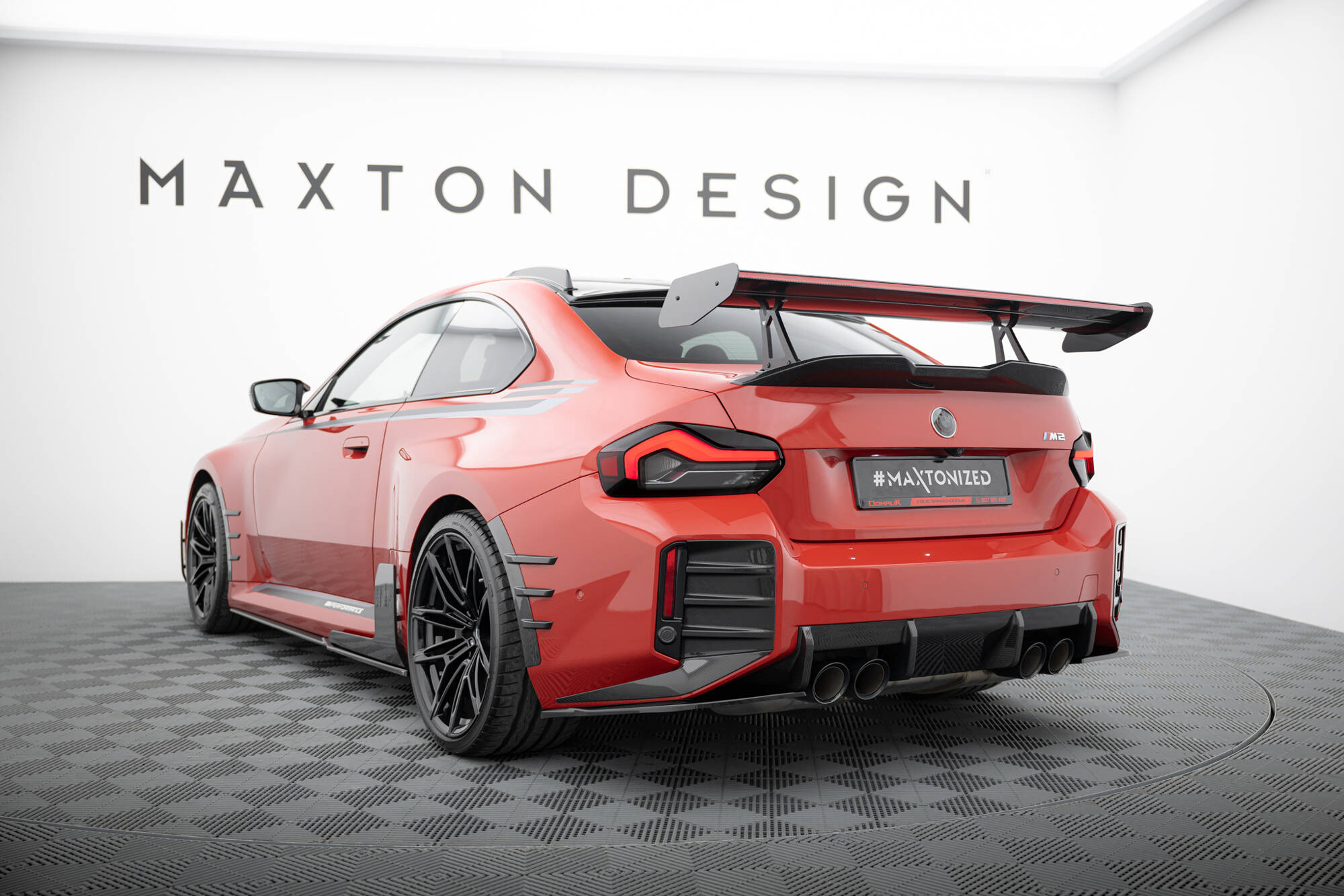 CARBON SPOILER WITH UPPER SWAN MOUNTING + LED SUITABLE FOR BMW M2 G87 – MAXTON DESIGN - 10