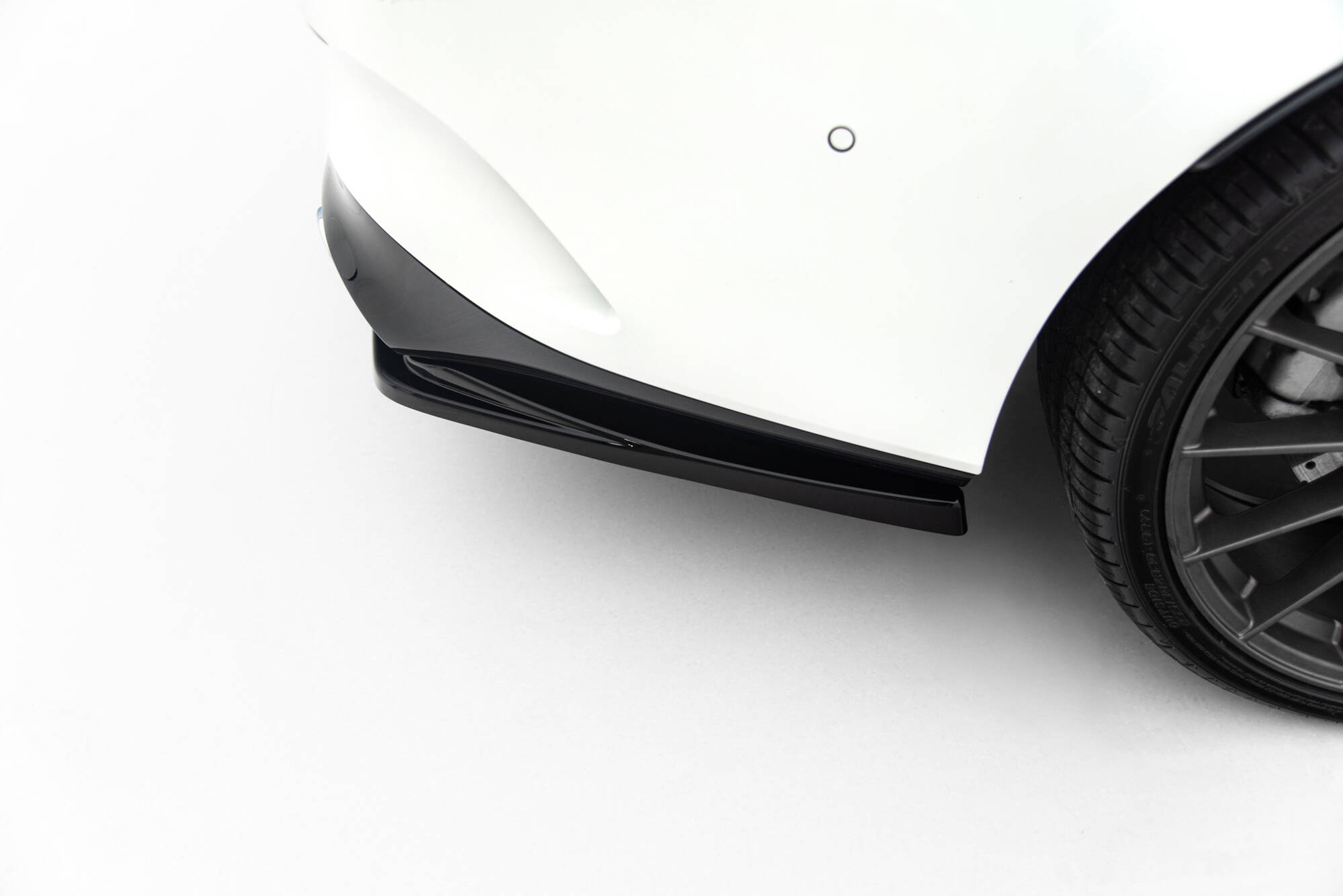 REAR SPLITTER (WITH VERTICAL BARS) SUITABLE FOR MERCEDES-AMG CLA 35 / 45 COUPE / SHOOTING BRAKE C118 FACELIFT / X118 FACELIFT – MAXTON DESIGN - 6