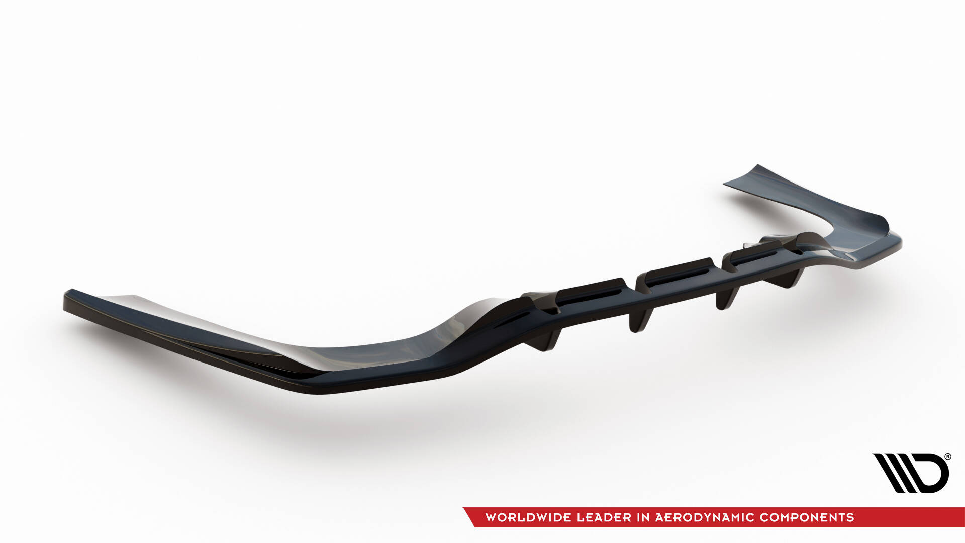 REAR SPLITTER (WITH VERTICAL BARS) SUITABLE FOR MERCEDES-AMG CLA 35 / 45 COUPE / SHOOTING BRAKE C118 FACELIFT / X118 FACELIFT – MAXTON DESIGN