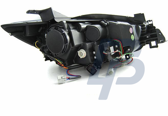 HEADLIGHTS MAZDA CX5 11-15 BLACK TRUE DRL XENON - 3