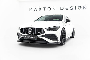 FRONT SPLITTER SUITABLE FOR MERCEDES-AMG CLA 35 COUPE / SHOOTING BRAKE C118 FACELIFT / X118 FACELIFT – MAXTON DESIGN