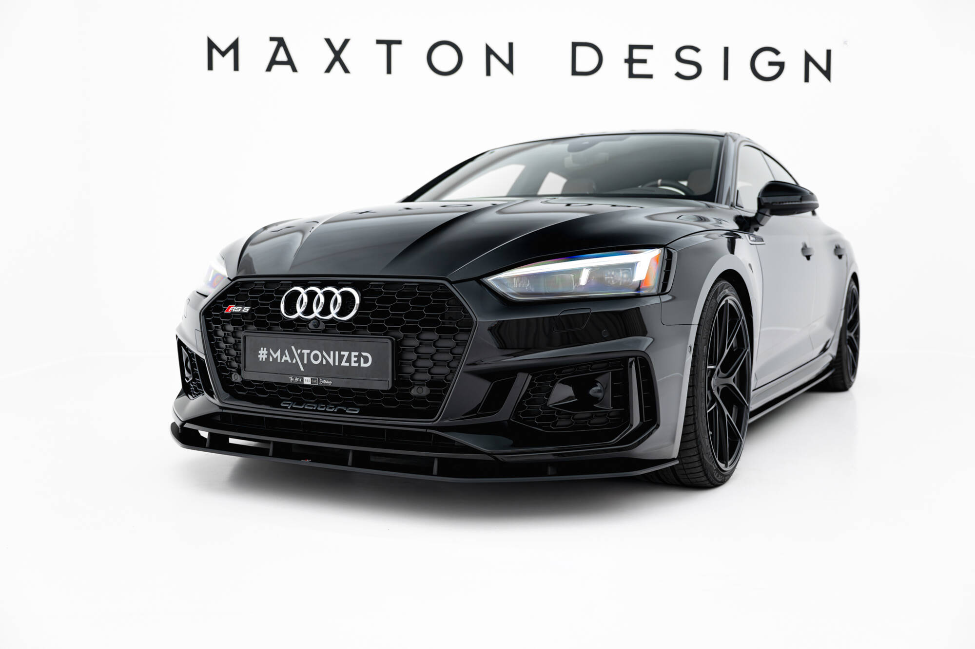 STREET PRO FRONT SPLITTER SUITABLE FOR AUDI RS5 COUPE / SPORTBACK F5 – MAXTON DESIGN - 5