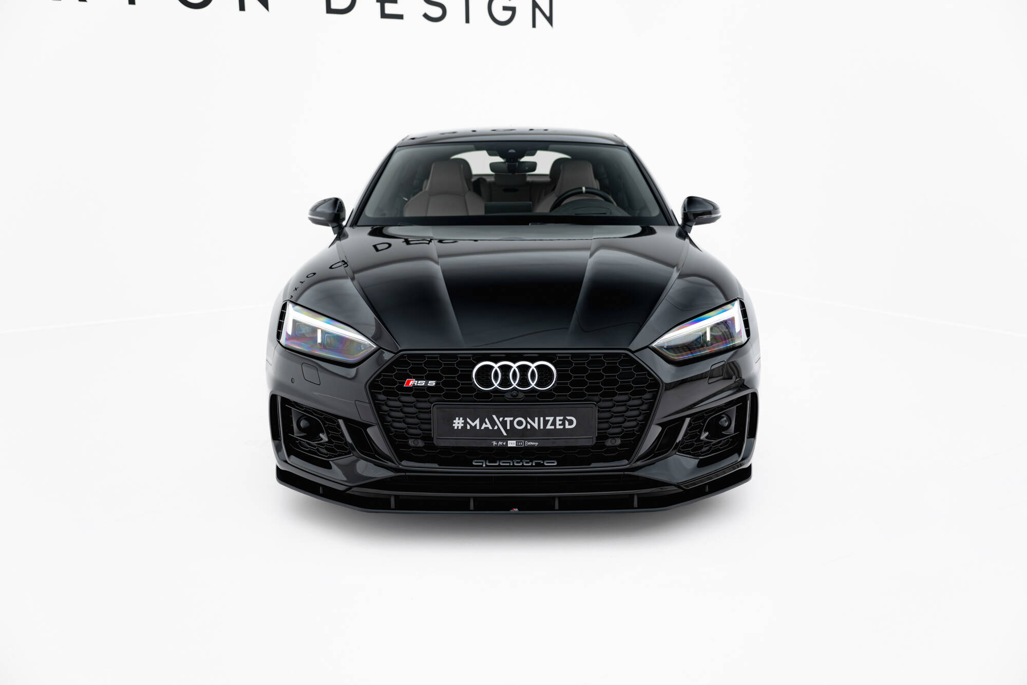 STREET PRO FRONT SPLITTER SUITABLE FOR AUDI RS5 COUPE / SPORTBACK F5 – MAXTON DESIGN - 2