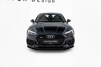 STREET PRO FRONT SPLITTER SUITABLE FOR AUDI RS5 COUPE / SPORTBACK F5 – MAXTON DESIGN