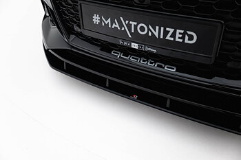 STREET PRO FRONT SPLITTER SUITABLE FOR AUDI RS5 COUPE / SPORTBACK F5 – MAXTON DESIGN