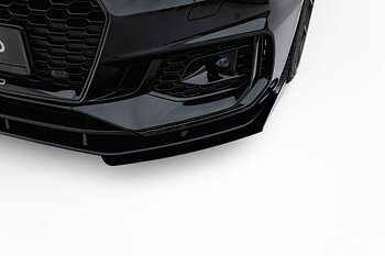 STREET PRO FRONT SPLITTER + FLAPS SUITABLE FOR AUDI RS5 COUPE / SPORTBACK F5 – MAXTON DESIGN