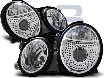 HEADLIGHTS MERCEDES W208 CLK 03.97-04.02 CHROME