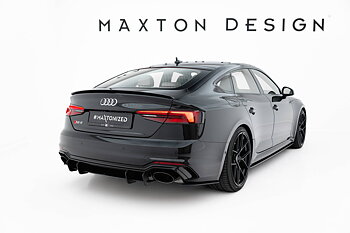 STREET PRO REAR SIDE SPLITTERS  SUITABLE FOR AUDI RS5 COUPE / SPORTBACK F5 – MAXTON DESIGN