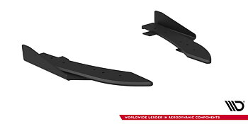 STREET PRO REAR SIDE SPLITTERS + FLAPS SUITABLE FOR AUDI RS5 COUPE / SPORTBACK F5 – MAXTON DESIGN