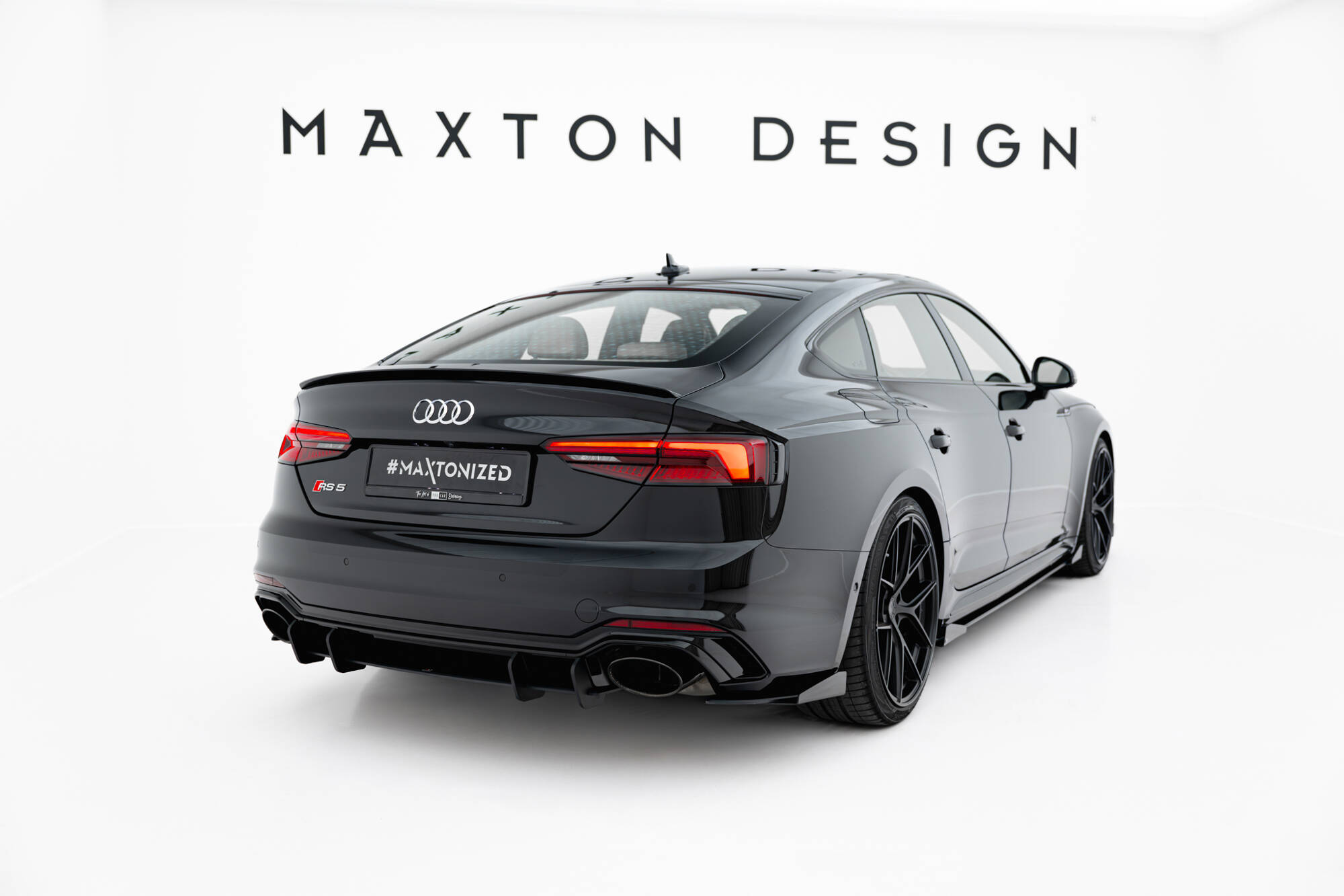 STREET PRO REAR SIDE SPLITTERS + FLAPS SUITABLE FOR AUDI RS5 COUPE / SPORTBACK F5 – MAXTON DESIGN - 4