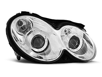 HEADLIGHTS MERCEDES CLK W209 03-10 CHROME