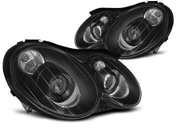 HEADLIGHTS MERCEDES CLK W209 03-10 BLACK