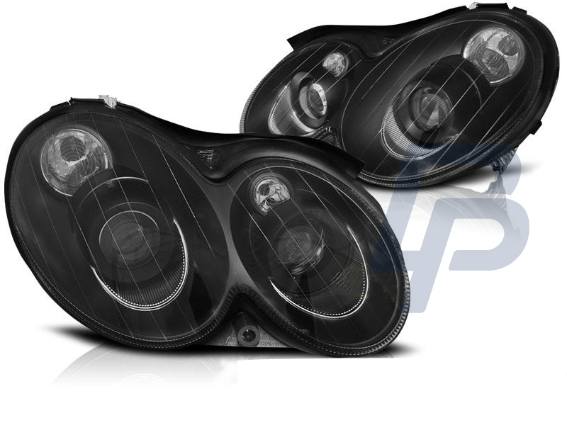 HEADLIGHTS MERCEDES CLK W209 03-10 BLACK - 2