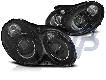 HEADLIGHTS MERCEDES CLK W209 03-10 BLACK