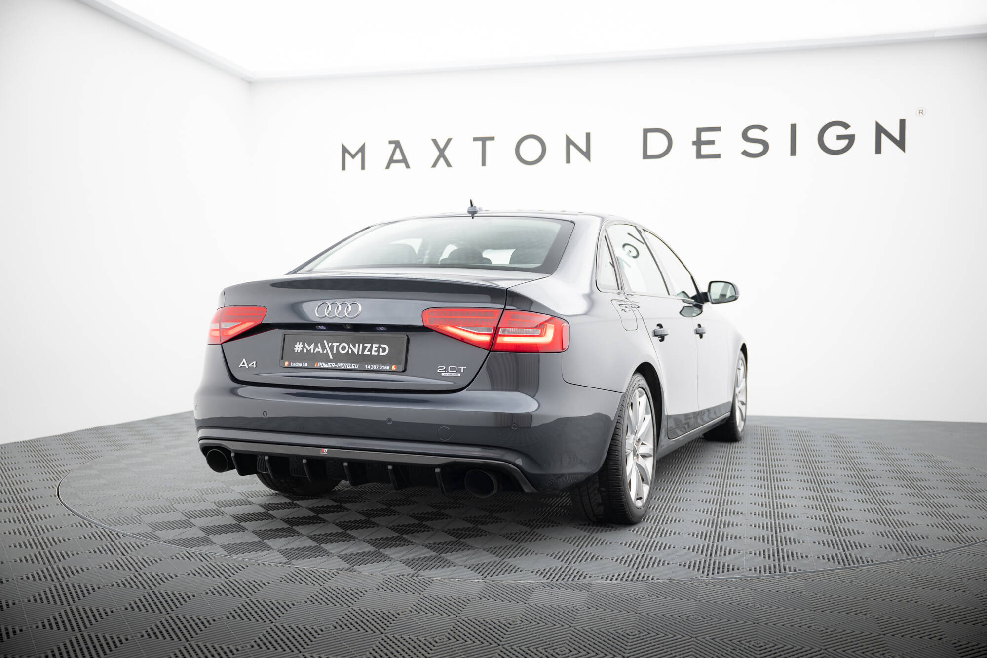 REAR VALANCE SUITABLE FOR AUDI A4 B8 FACELIFT (VERSION WITH SINGLE EXHAUSTS ON BOTH SIDES) – MAXTON DESIGN - 2