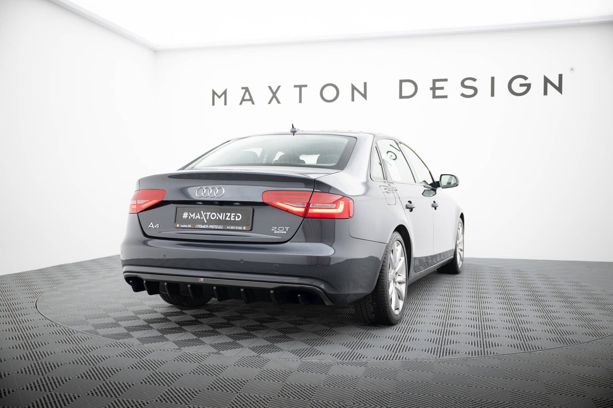 REAR VALANCE SUITABLE FOR AUDI A4 B8 FACELIFT (VERSION WITHOUT EXHAUSTS) – MAXTON DESIGN - 2