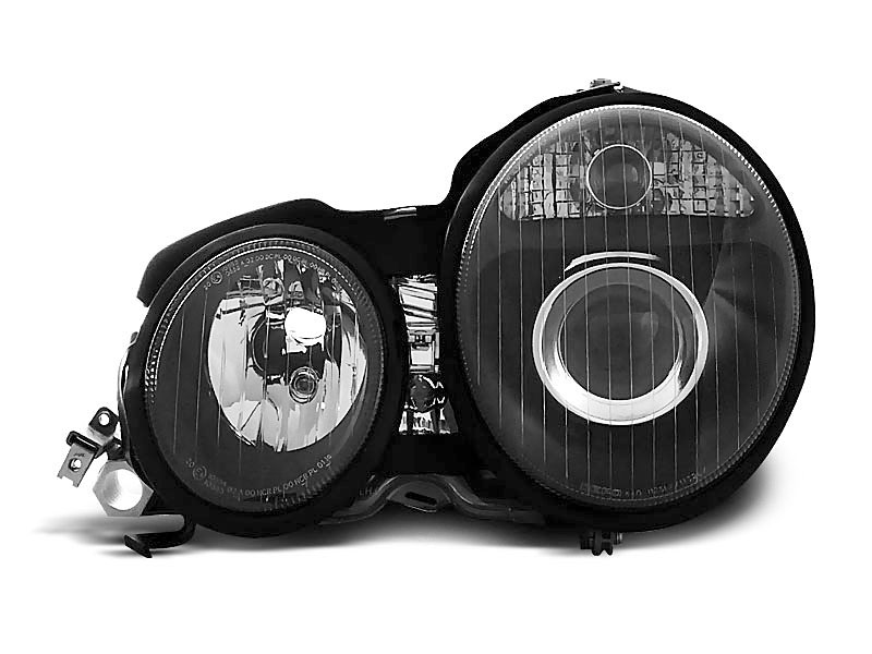 HEADLIGHTS MERCEDES W210 E-CLASS 95-05.99 BLACK
