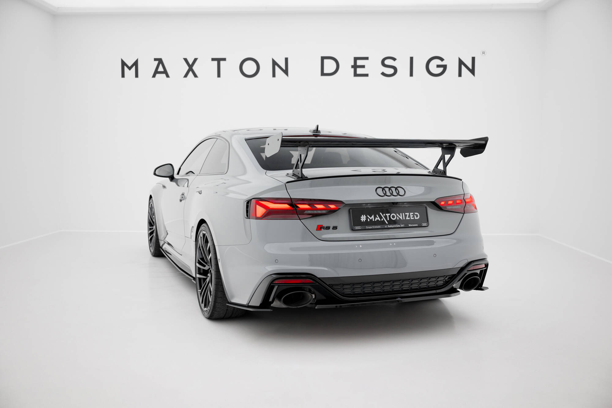 CARBON SPOILER WITH EXTERNAL BRACKETS UPRIGHTS V.1 SUITABLE FOR AUDI A5 / A5 S-LINE / S5 / RS5 COUPE F5 / F5 FACELIFT – MAXTON DESIGN - 7
