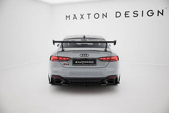 CARBON SPOILER WITH EXTERNAL BRACKETS UPRIGHTS V.1 SUITABLE FOR AUDI A5 / A5 S-LINE / S5 / RS5 COUPE F5 / F5 FACELIFT – MAXTON DESIGN