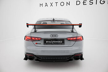 CARBON SPOILER WITH EXTERNAL BRACKETS UPRIGHTS V.2 + LED SUITABLE FOR AUDI A5 / A5 S-LINE / S5 / RS5 COUPE F5 / F5 FACELIFT – MAXTON DESIGN