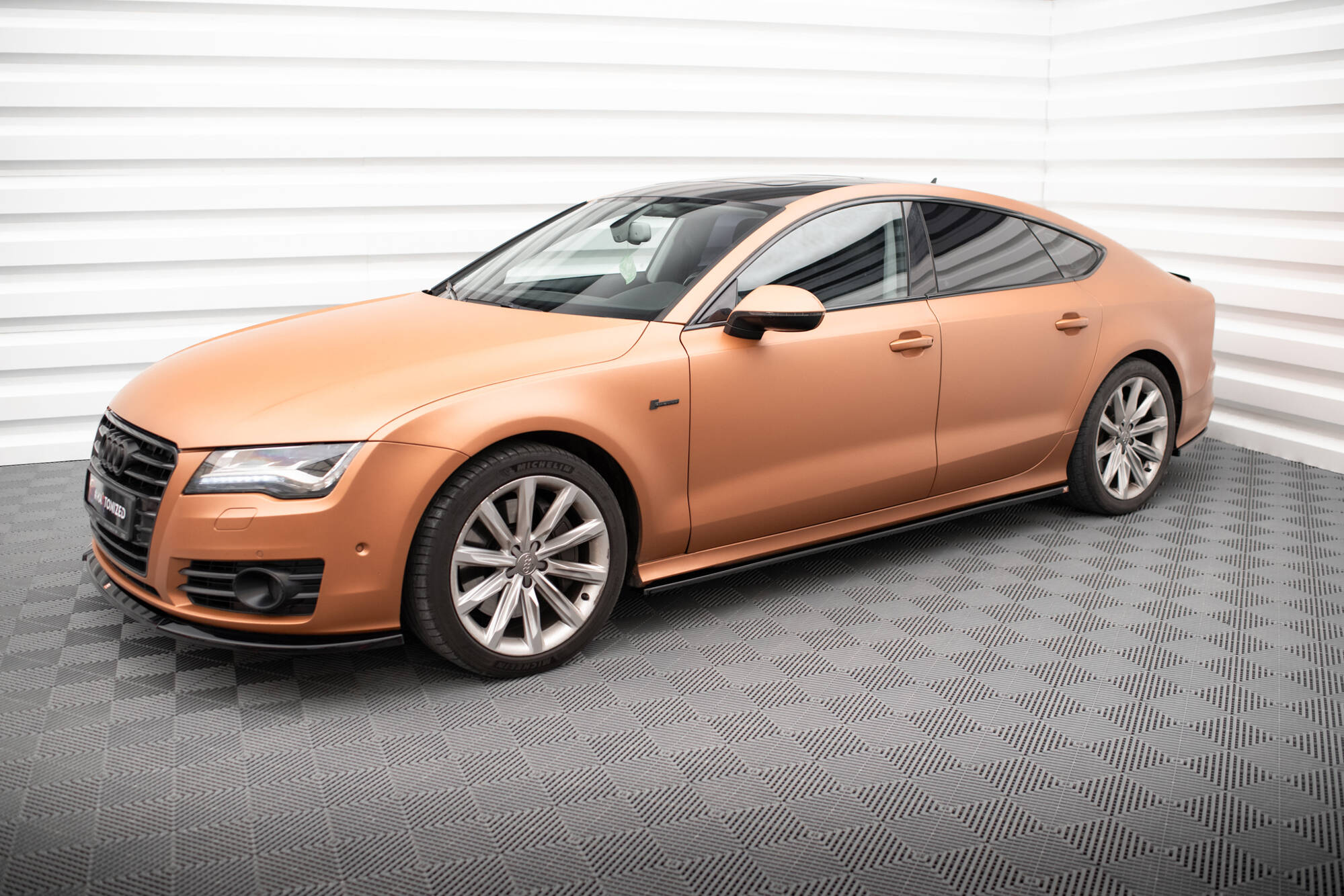 Side Skirts Diffusers V.2 Audi A7 S-Line C7 - 2